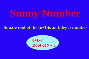 Sunny Number